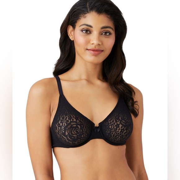 Wacoal Halo Lace Underwire Bra STYLE 851205 Size 38C GUC - Picture 1 of 7
